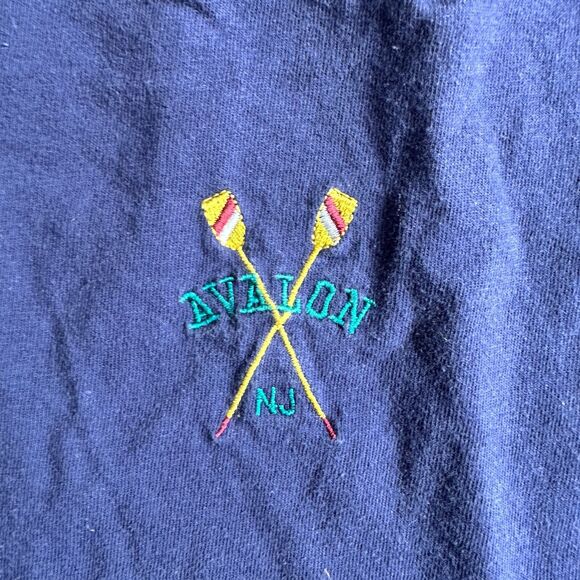 Vintage Breezin' up Avalon New Jersey Blue T-shirt XL Made In USA - Picture 7 of 8